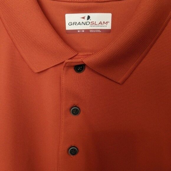 Grand Slam Performance orange polo top - Medium - Picture 3 of 4